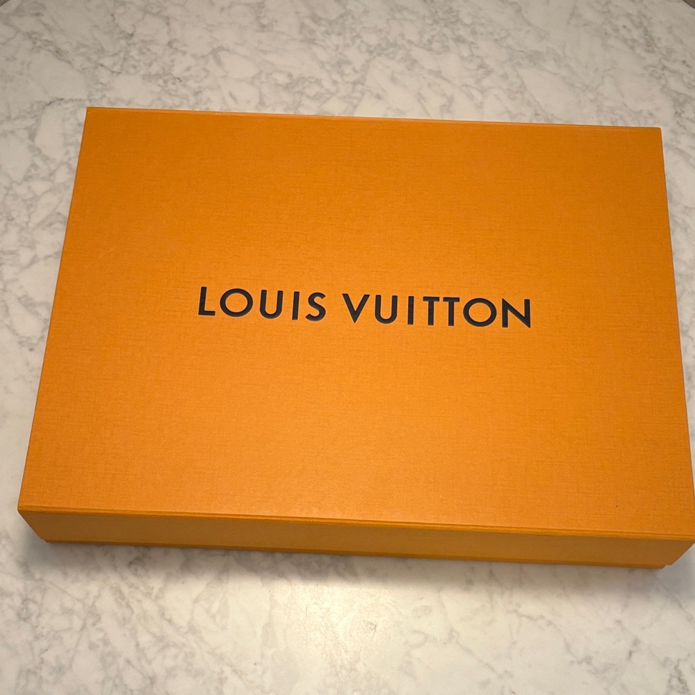 Louis Vuitton Box and Royal Blue Ribbon